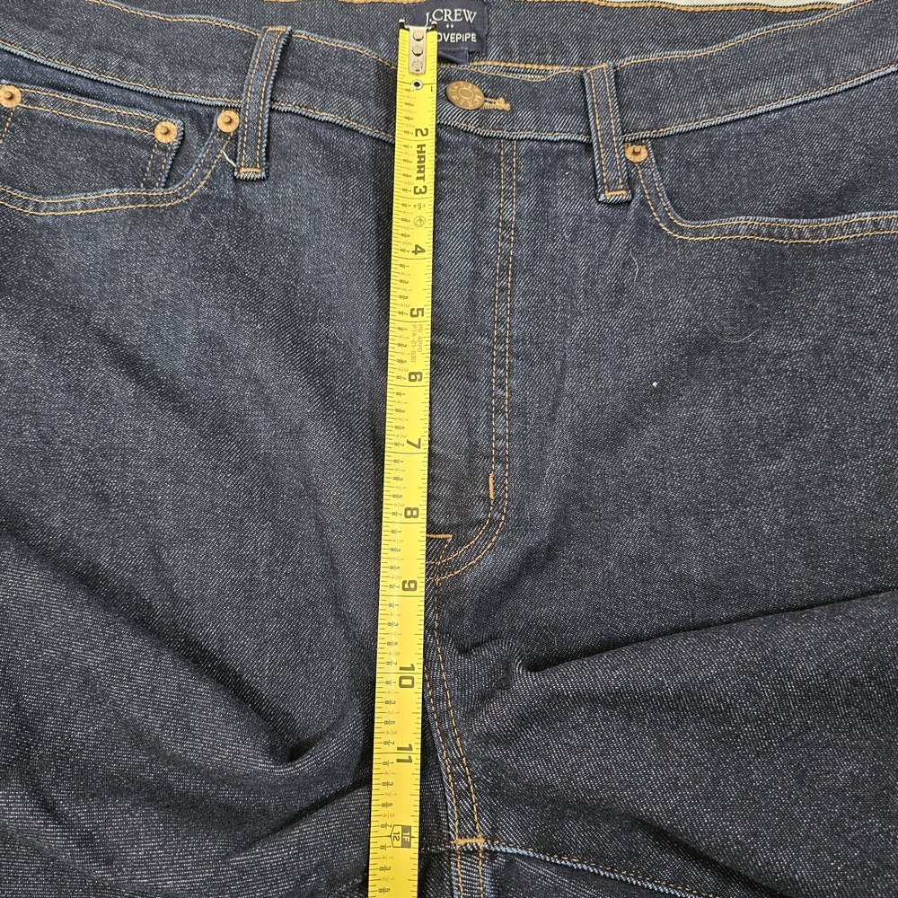 J.Crew Stovepipe Jeans Straight Leg Women's Size 31 Denim Blue Signature Stretch - Picture 11 of 16